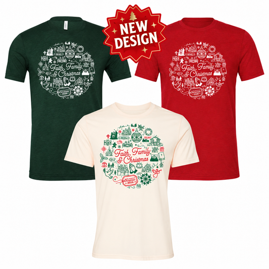 Faith, Family & Christmas T-Shirt