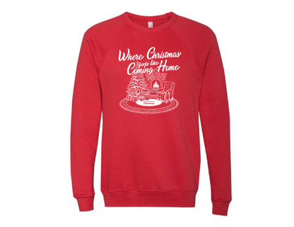 Where Christmas Feels Like Coming Home Sweatshirt