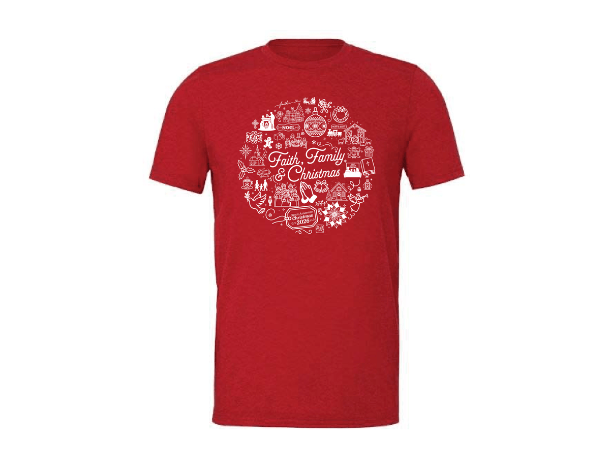 Faith, Family & Christmas T-Shirt