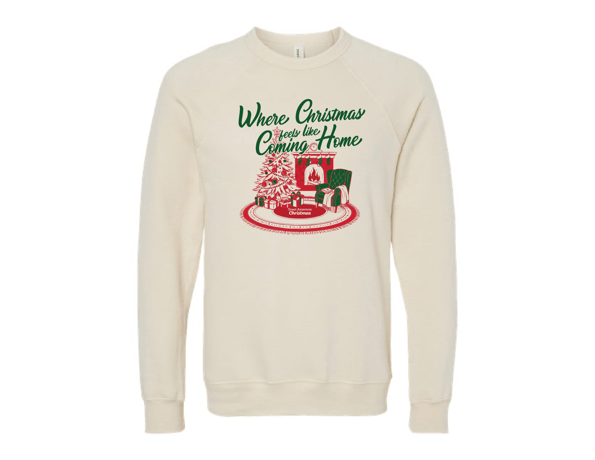 Where Christmas Feels Like Coming Home Sweatshirt