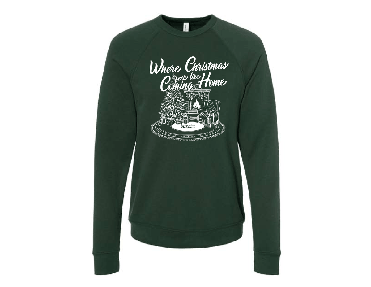 Where Christmas Feels Like Coming Home Sweatshirt