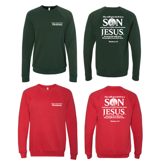Matthew 1:21 Sweatshirt