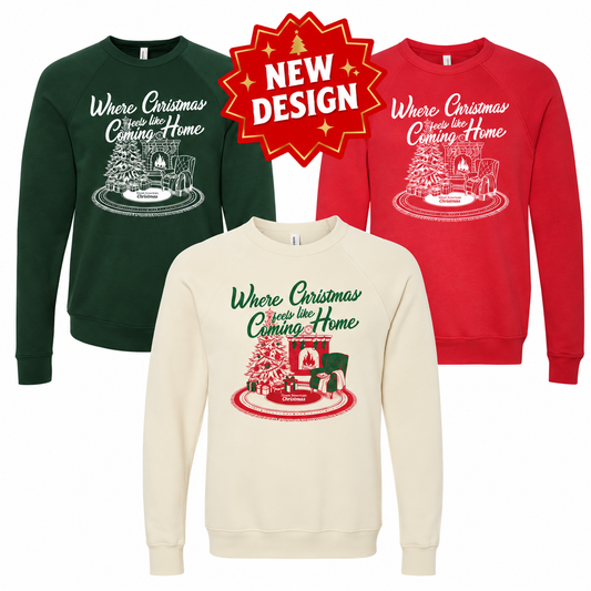 Where Christmas Feels Like Coming Home Sweatshirt